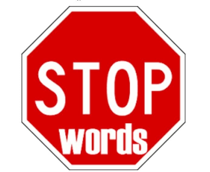 stop words